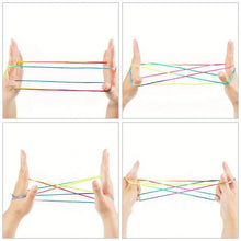 Load image into Gallery viewer, Kids Rainbow Colour Fumble Finger Thread Rope Stringes Game Developmental Toys for Children gift line