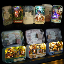 Load image into Gallery viewer, Cutebee DIY House Miniature with Furniture LED Music Dust Cover Model Building Blocks Toys for Children Casa Newv1-v3