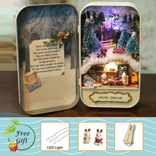 Load image into Gallery viewer, Cutebee DIY House Miniature with Furniture LED Music Dust Cover Model Building Blocks Toys for Children Casa Newv1-v3